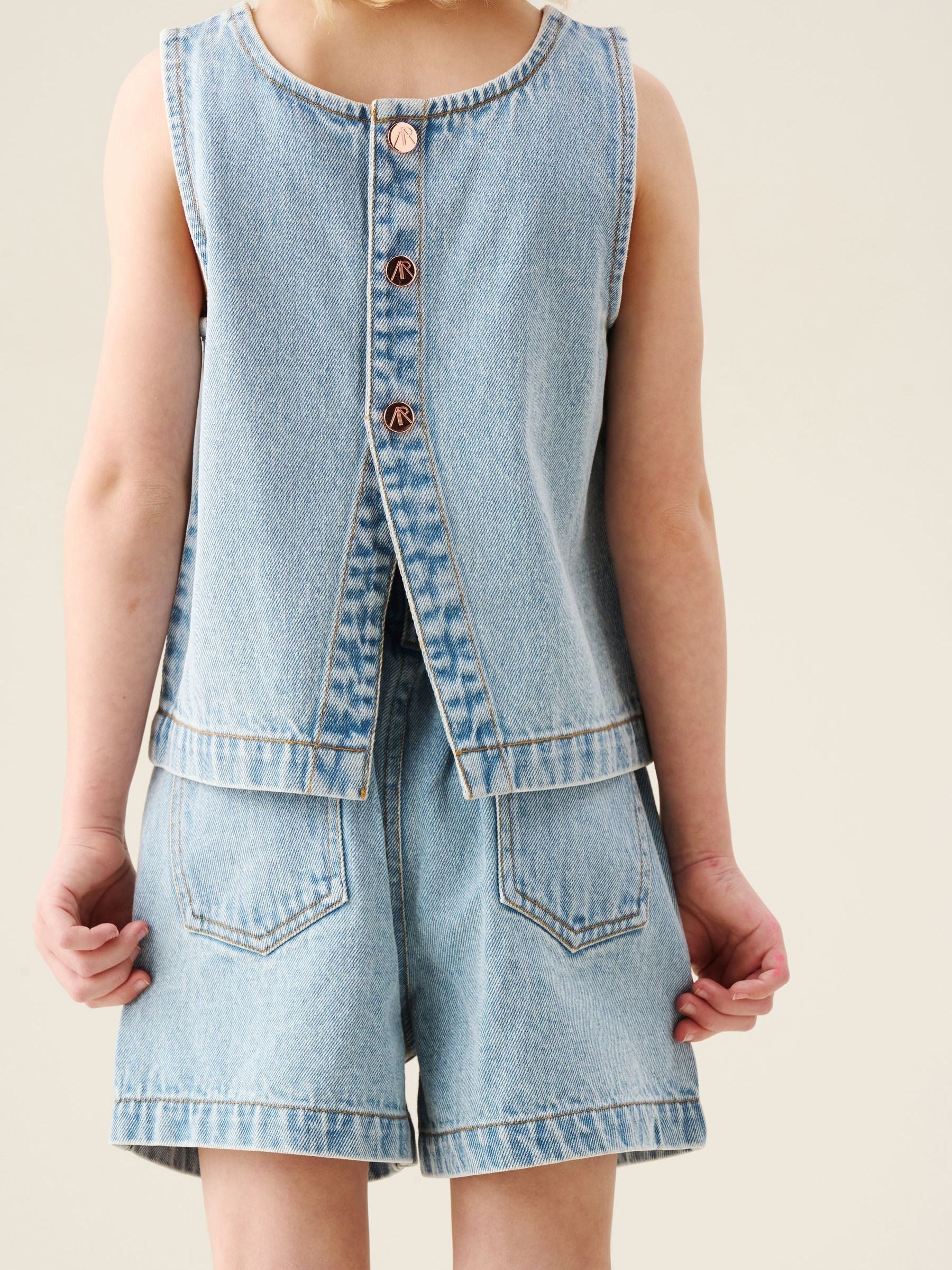 Dsiney Kidz - Angel & Rocket Blue Sienna Denim Shorts image 3