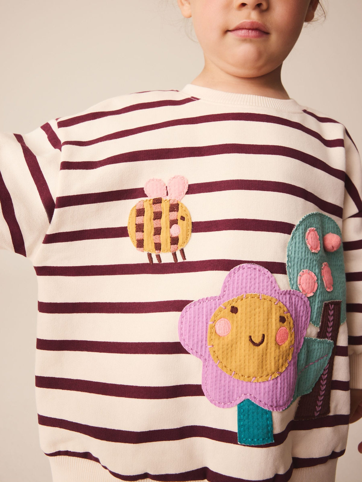 Dsiney Kidz - Purple Stripe Garden Sweatshirt and Legging Set (3mths-7yrs) image 4