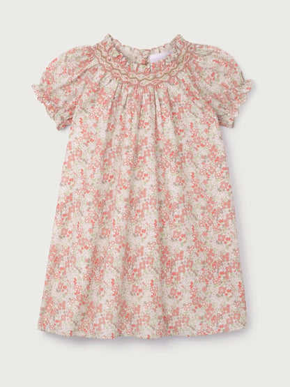 The White Company Pink Cotton Petunia Floral Hand Smocked Dress image 6