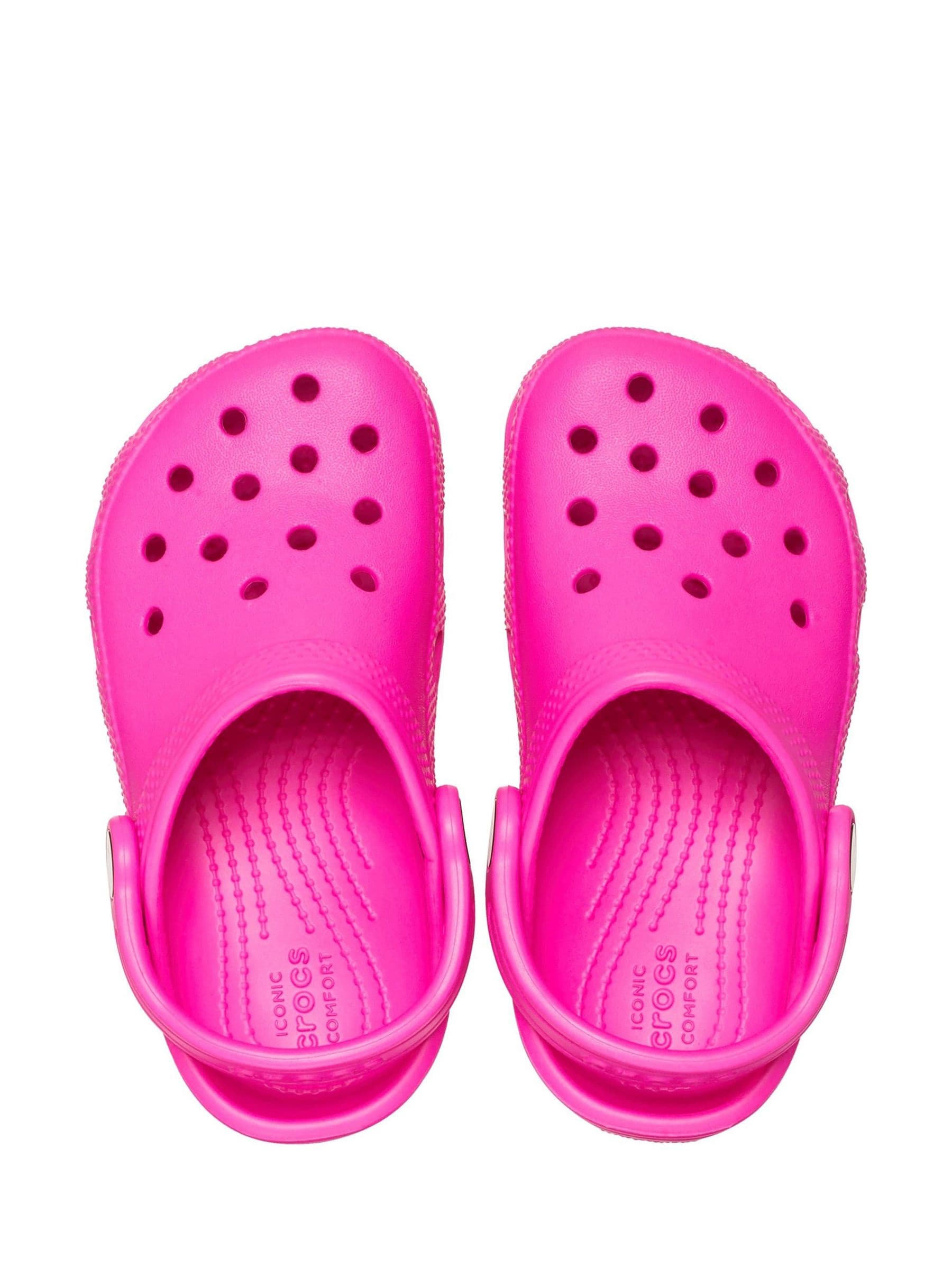 Crocs Pink Toddler Classic Clogs image 4