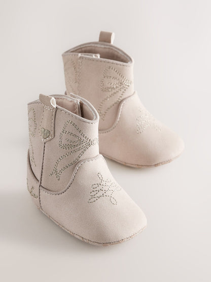 Baker by Ted Baker Bone Western Style Boots Padders - image 2