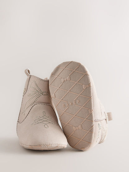 Baker by Ted Baker Bone Western Style Boots Padders - image 5
