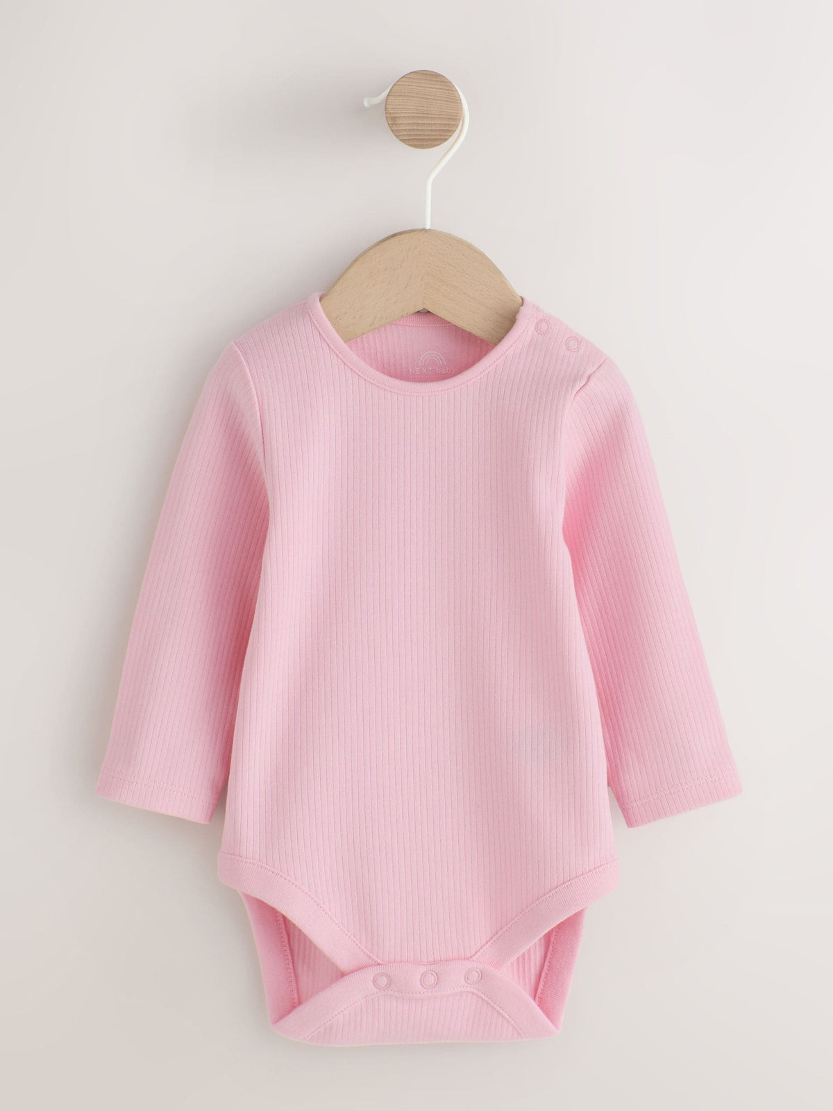Ecru/Pink Bow And Heart Long Sleeve Bodysuit And Woven Dungarees Set 2 Piece (0mths-2yrs) - image 2