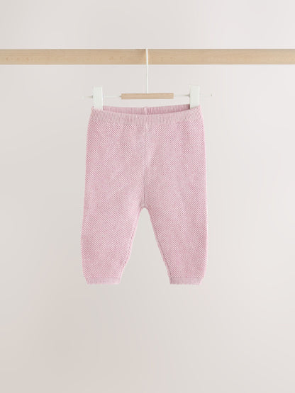 Pink Embroidered Character Baby Cardigan and Leggings Set 2 Piece (0mths-2yrs) - image 4