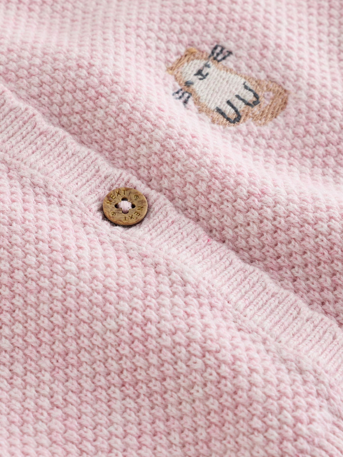 Pink Embroidered Character Baby Cardigan and Leggings Set 2 Piece (0mths-2yrs) - image 8