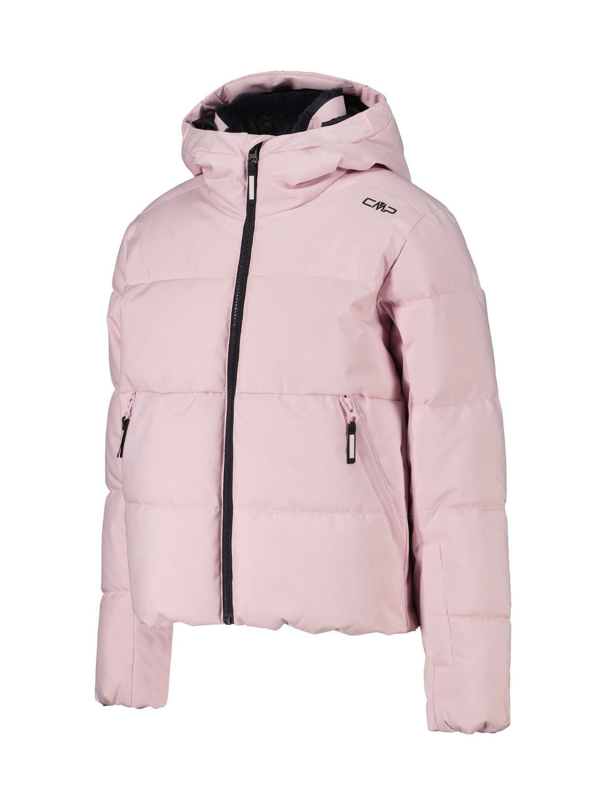 CMP Pink Puffer Hooded Waterproof Ski Jacket - image 3