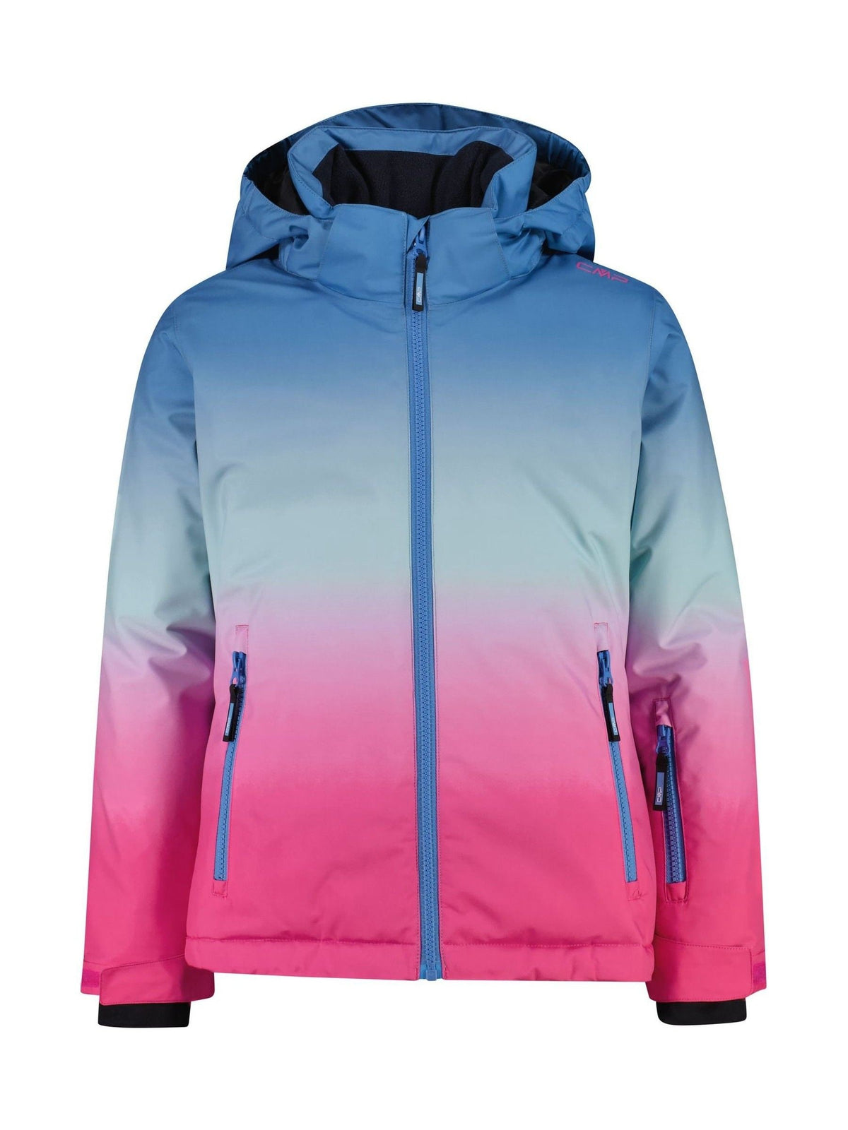 CMP Blue Sublimated Gradient Print Waterproof Ski Jacket - image 1