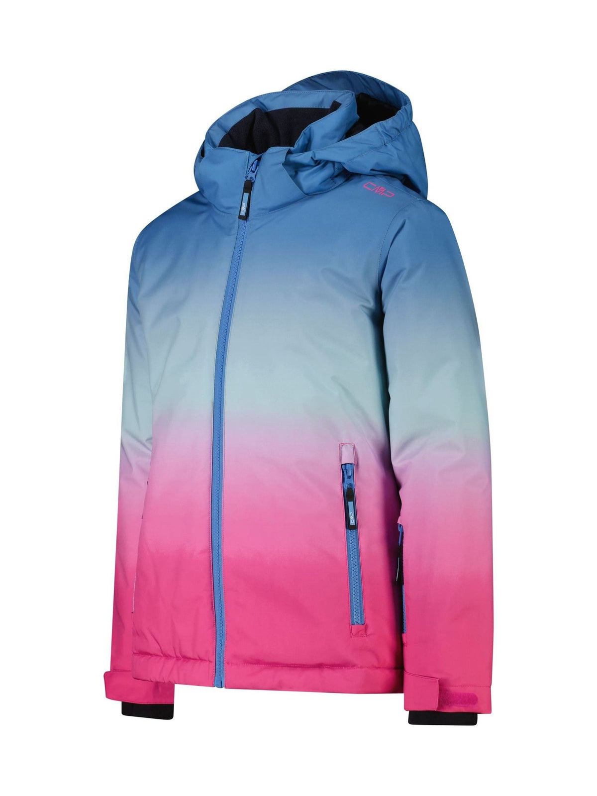 CMP Blue Sublimated Gradient Print Waterproof Ski Jacket - image 3