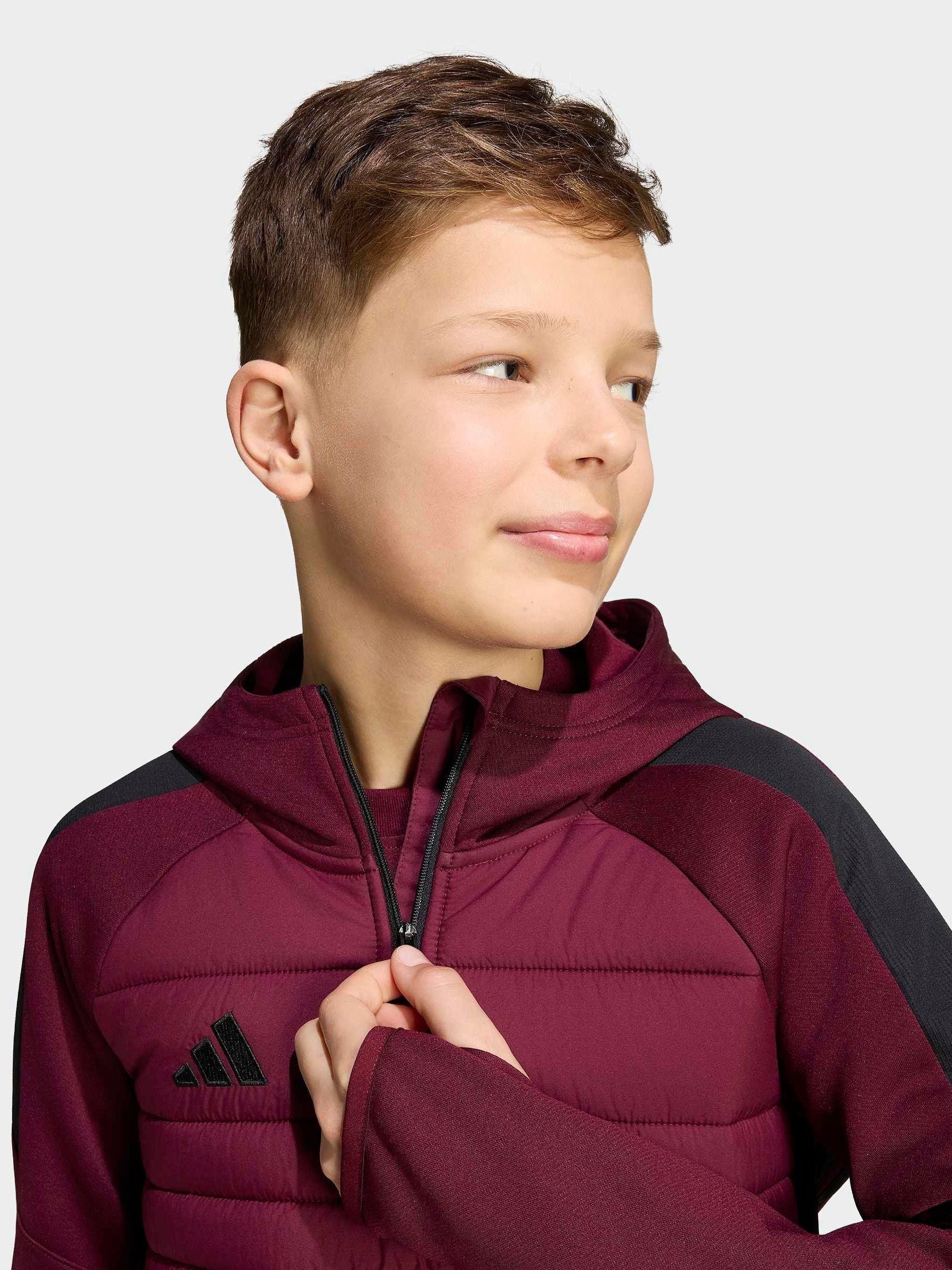 Dsiney Kidz - adidas Burgundy Red Tiro Essentials Winter Top Youth Sweat Top image 3
