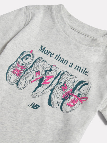 New Balance Grey More Than A Mile Graphic T-Shirt image 3