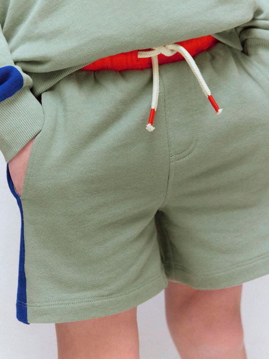 Boden Green Colourblock Shorts image 2