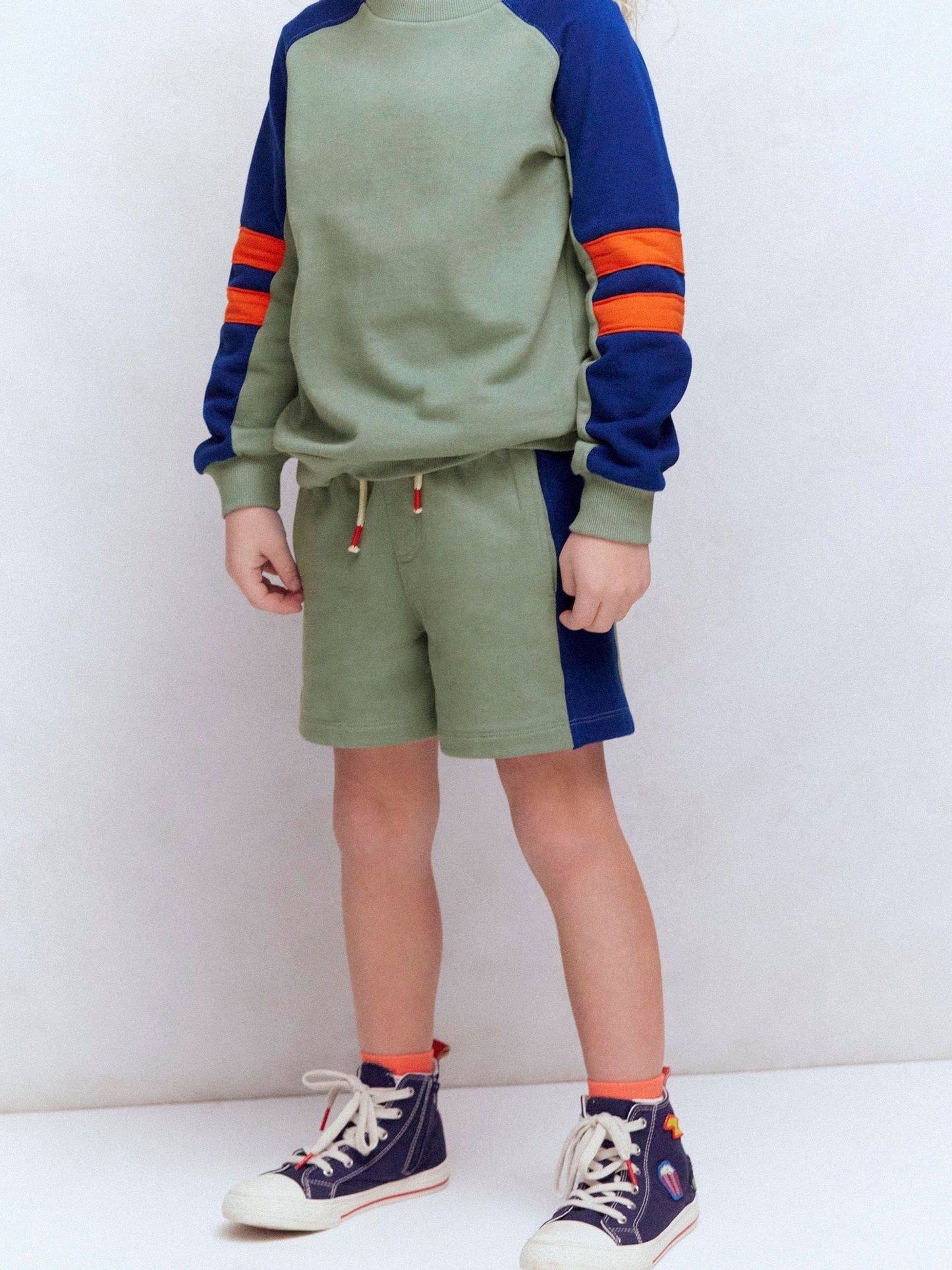 Boden Green Colourblock Shorts image 3
