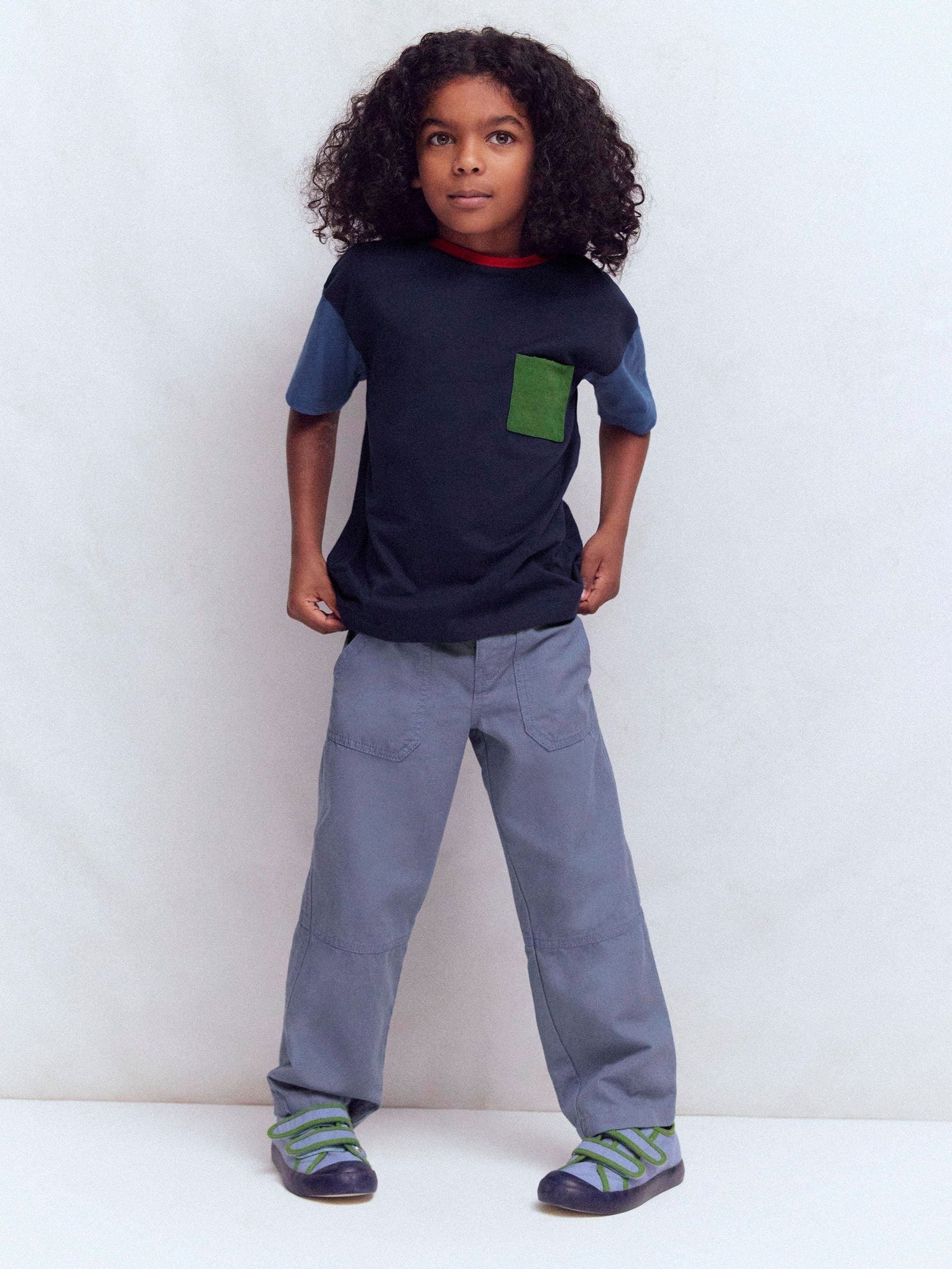 Boden Blue Relaxed Ripstop T-Shirt image 2