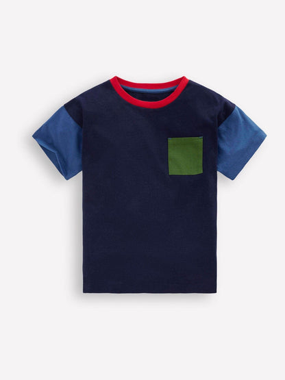 Boden Blue Relaxed Ripstop T-Shirt image 4