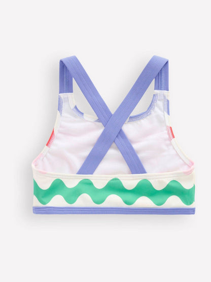 Boden Blue Cross-Back Bikini Top image 2