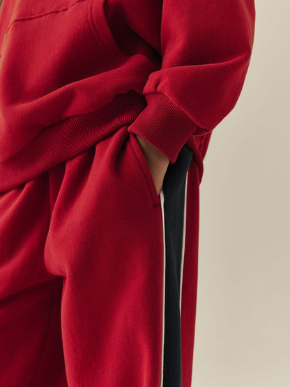 Red Hoodie And Wide Leg Joggers Set (3-16yrs) - image 4