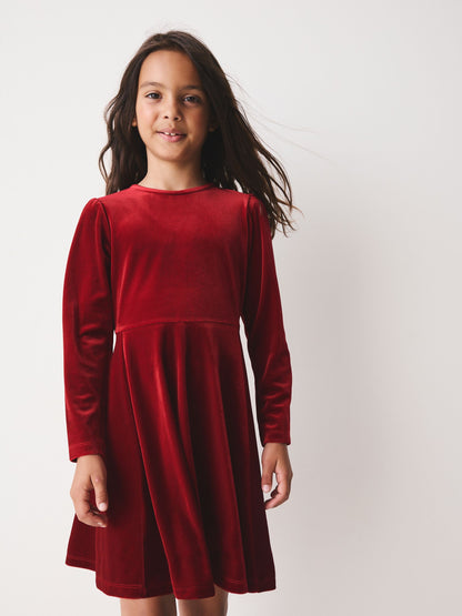 Dsiney Kidz - Red Velvet Skater Dress (3-16yrs) image 1