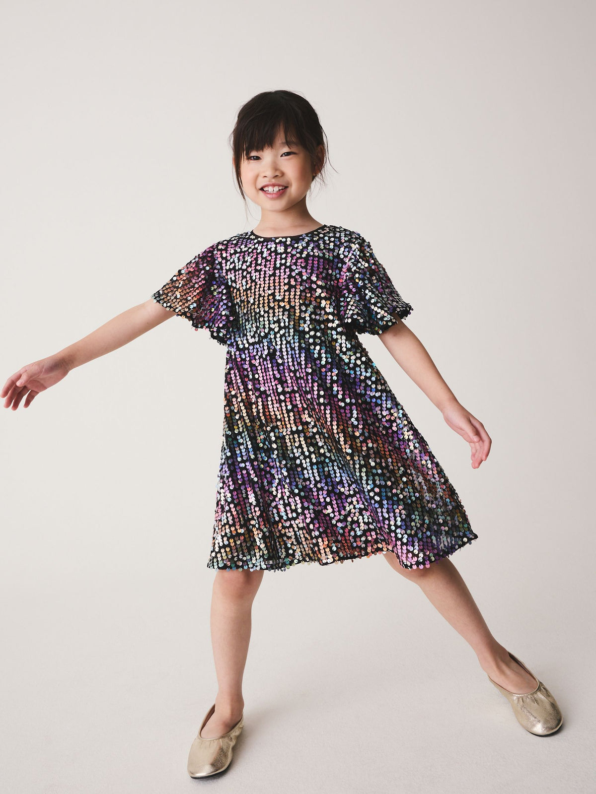 Dsiney Kidz - Rainbow Sequin Dress (3-16yrs) image 1
