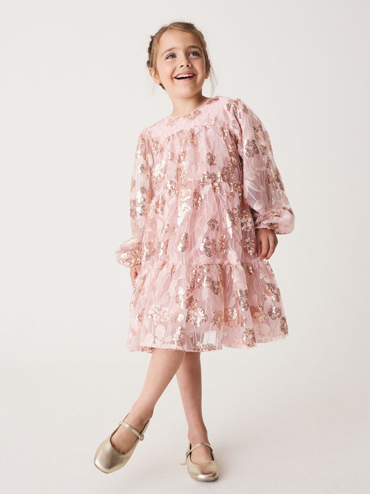 Gold Gold Sequin Dress (3-16yrs) - image 1