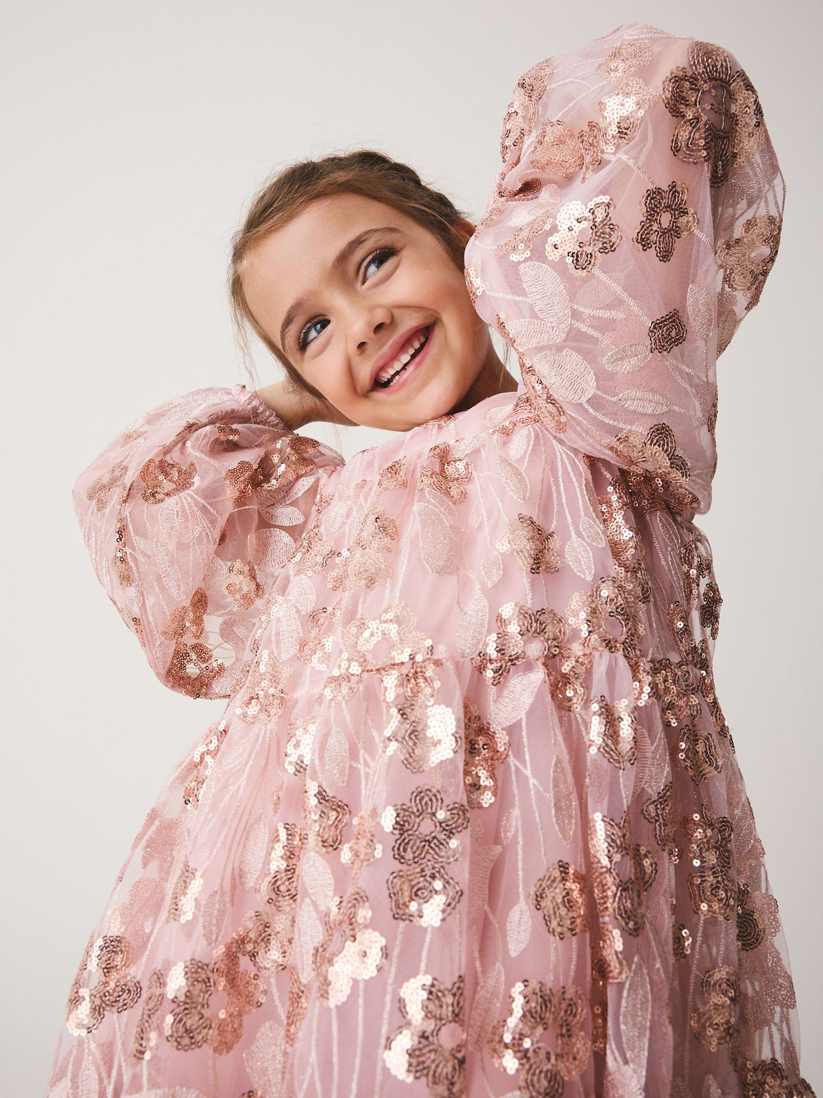 Gold Gold Sequin Dress (3-16yrs) - image 2