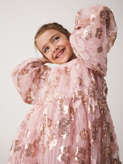 Gold Gold Sequin Dress (3-16yrs) - image 2