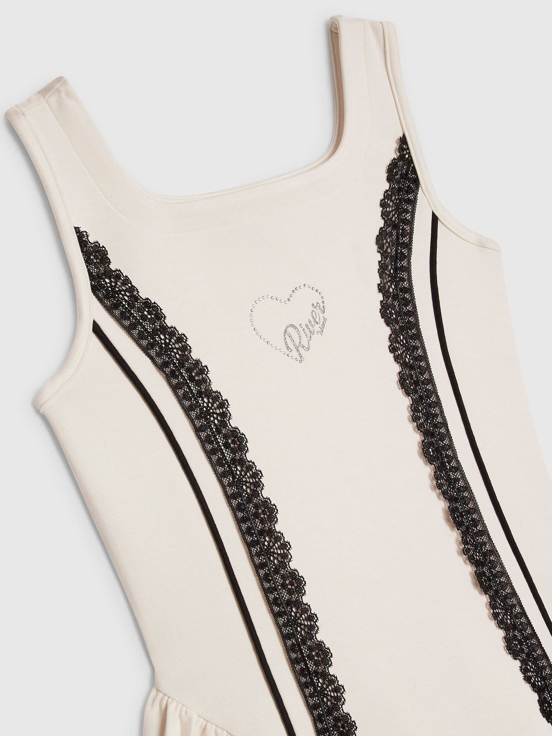 River Island Cream Premium Lace Prom Dress image 3