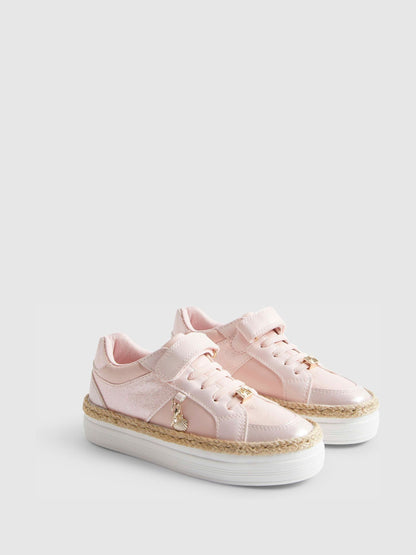 River Island Pink Shell Trainers image 2