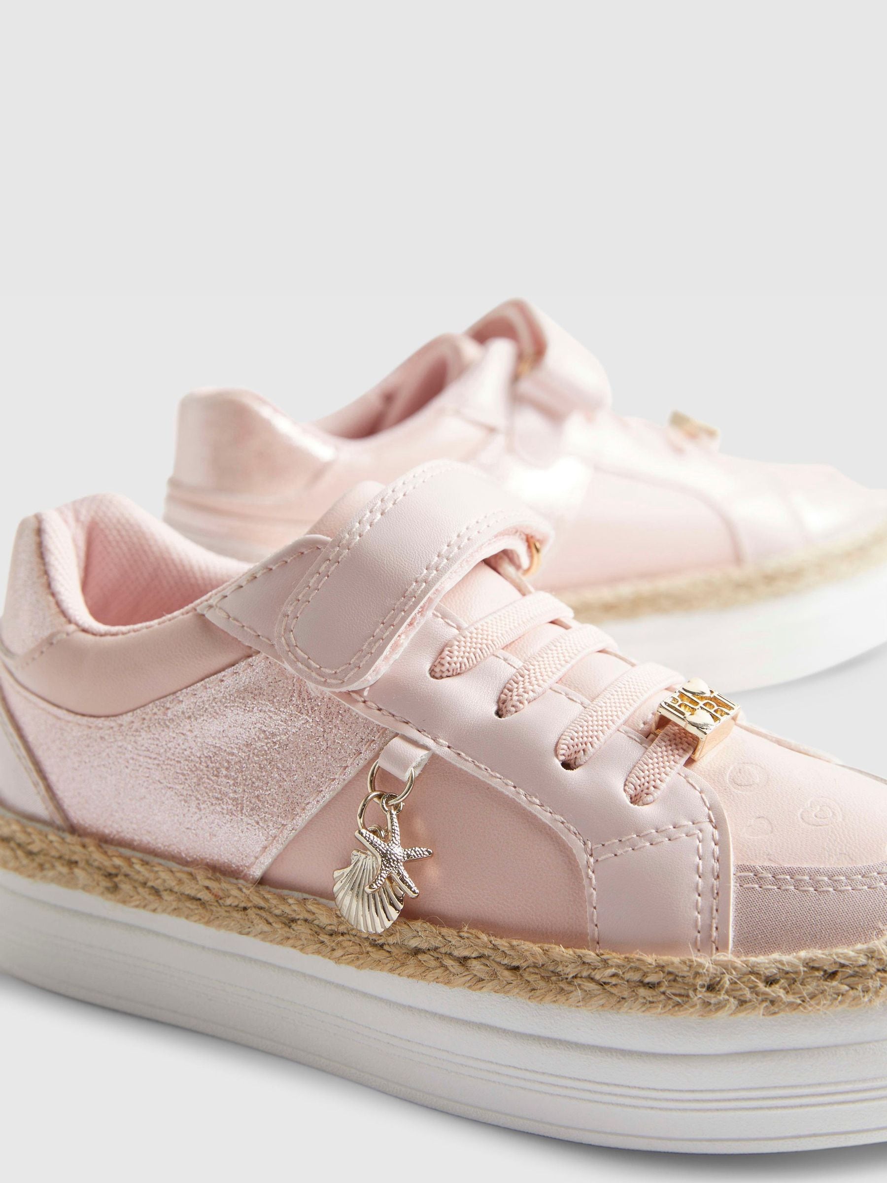 River Island Pink Shell Trainers image 4