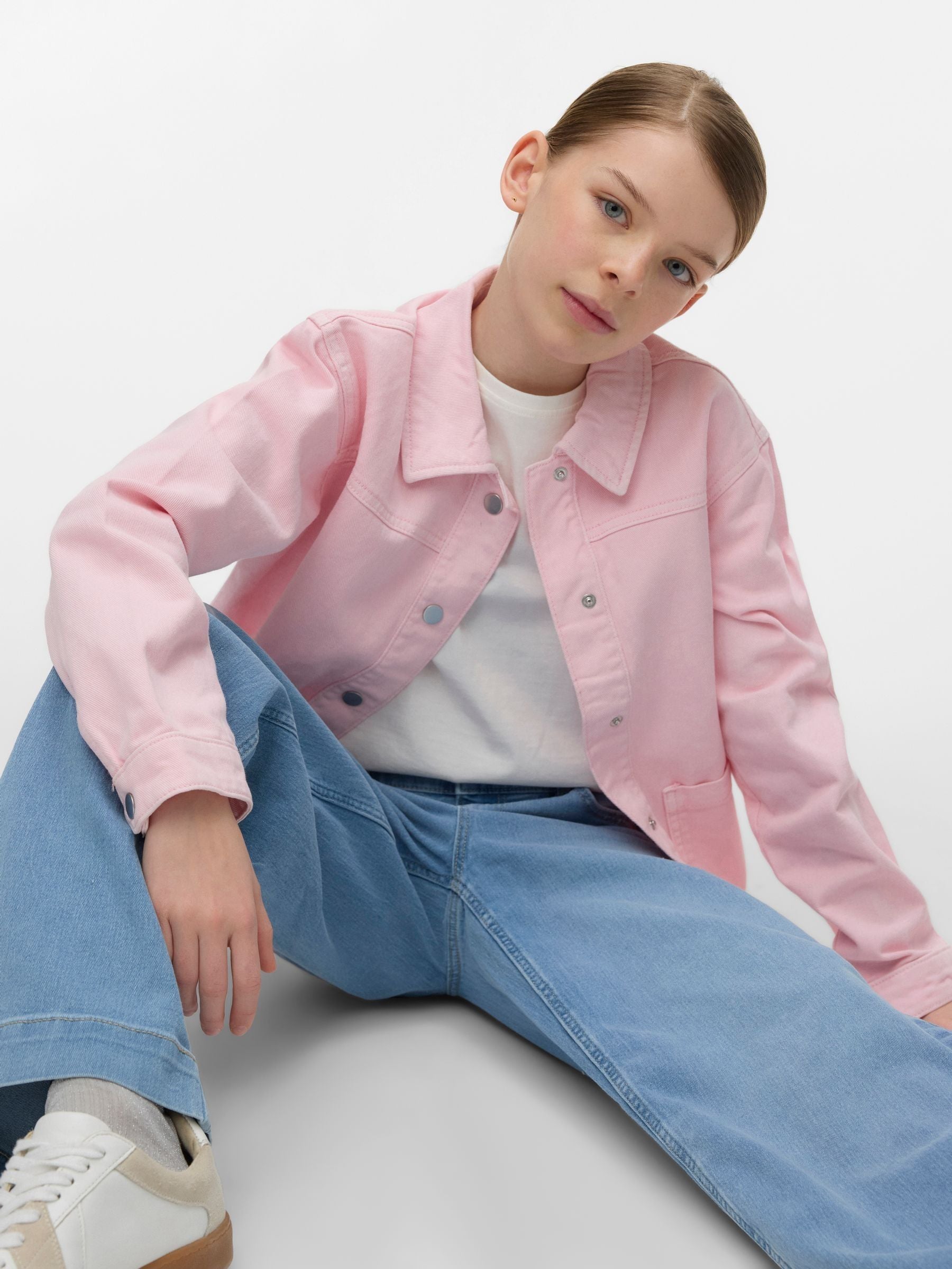 Dsiney Kidz - VERO MODA Pink Denim Shacket image 1
