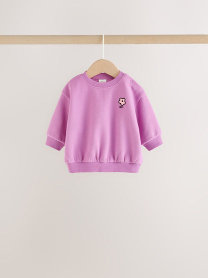 Purple Baby Sweat Top And Joggers 6 Pack (0mths-2yrs) - image 4