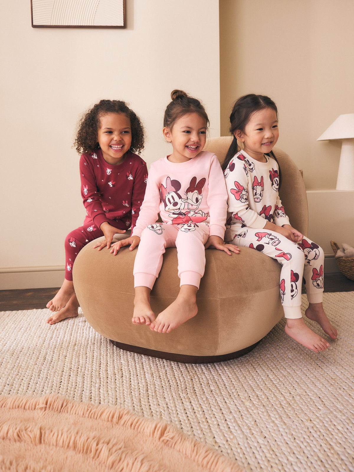 Burgundy Red Minnie Mouse Snuggle Pyjamas 3 Pack (9mths-12yrs) - image 1