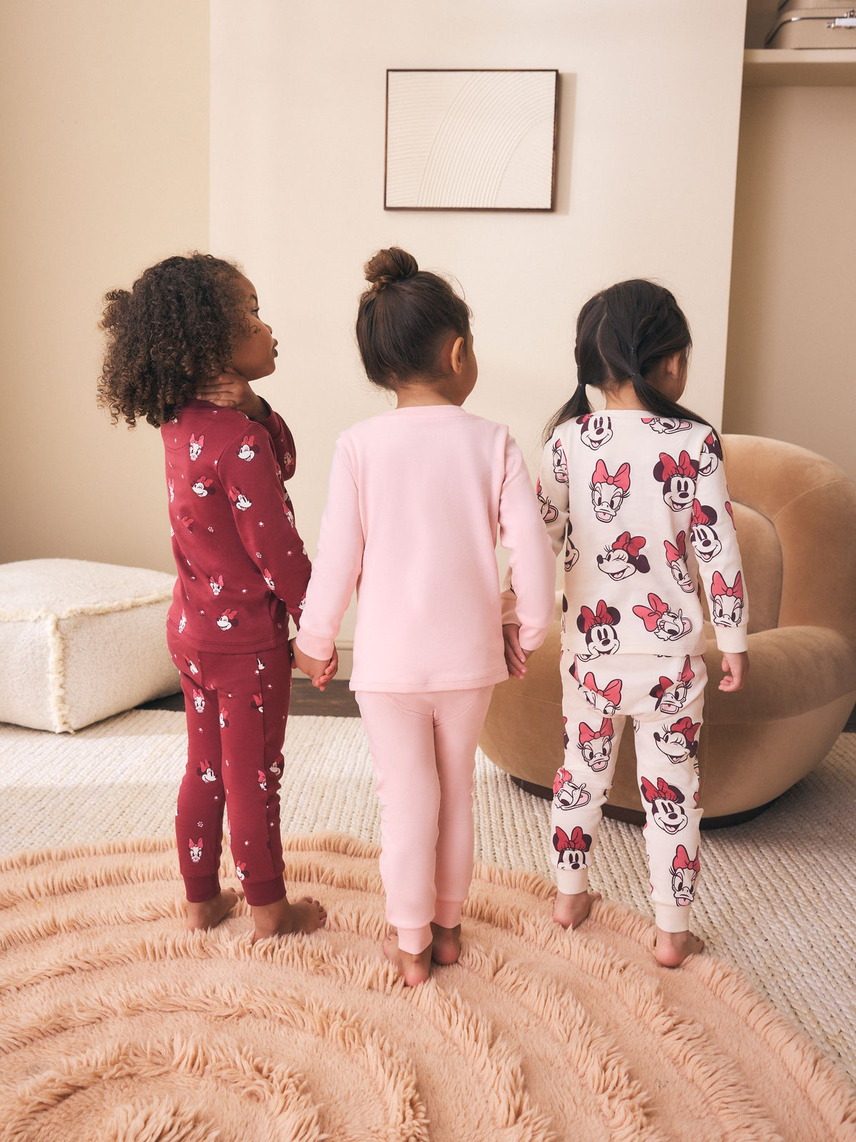 Burgundy Red Minnie Mouse Snuggle Pyjamas 3 Pack (9mths-12yrs) - image 3
