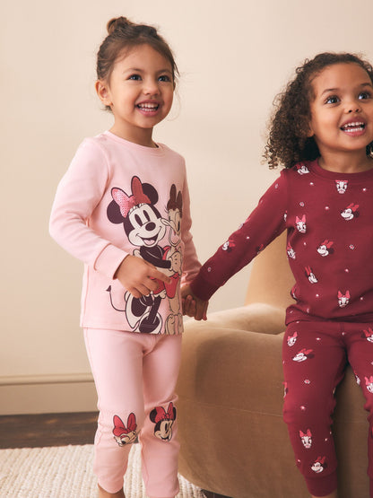 Burgundy Red Minnie Mouse Snuggle Pyjamas 3 Pack (9mths-12yrs) - image 4