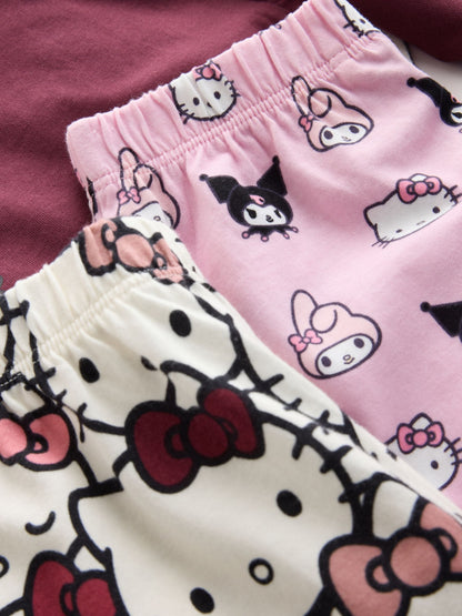 Burgundy Red Hello Kitty and Friends Wide Leg Pyjamas 2 Pack (3-16yrs) - image 6