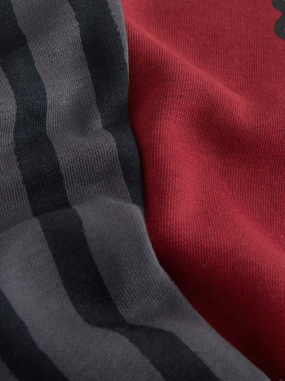 Burgundy Red Christmas Crew Neck Joggers Set (3mths-7yrs) - image 8