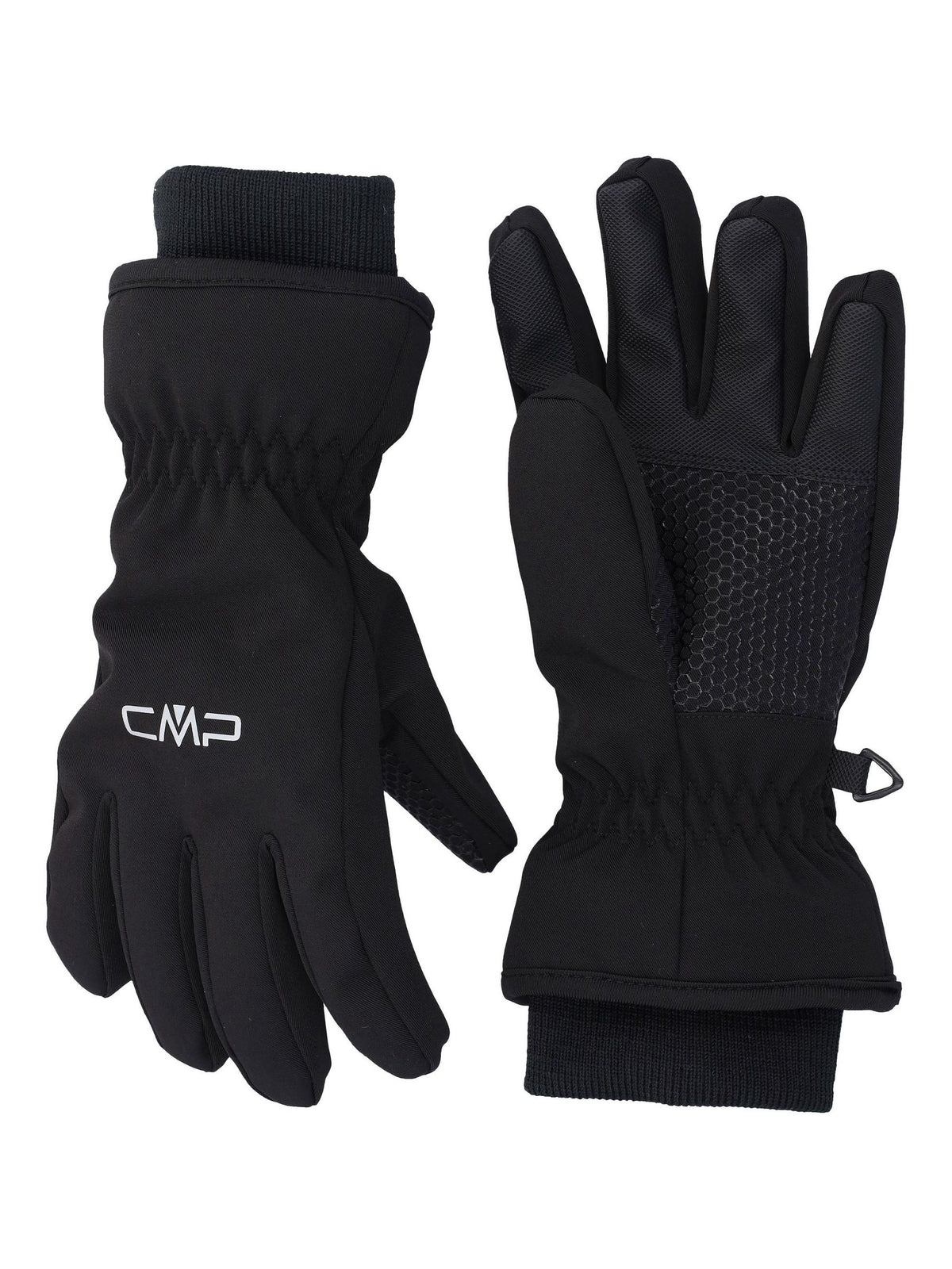 CMP Black Fleece Lined Waterproof Ski Gloves - image 1