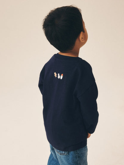 Dsiney Kidz - Navy Christmas Wish List Long Sleeve Christmas T-Shirt (3mths-7yrs) image 4