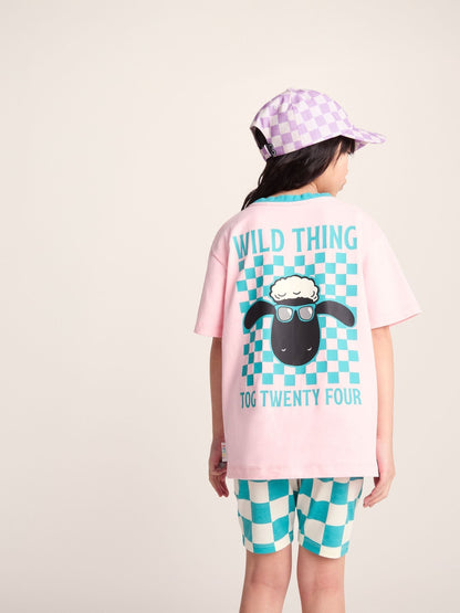 Dsiney Kidz - Tog 24 Pink Najdi Shaun The Sheep T-Shirt image 3