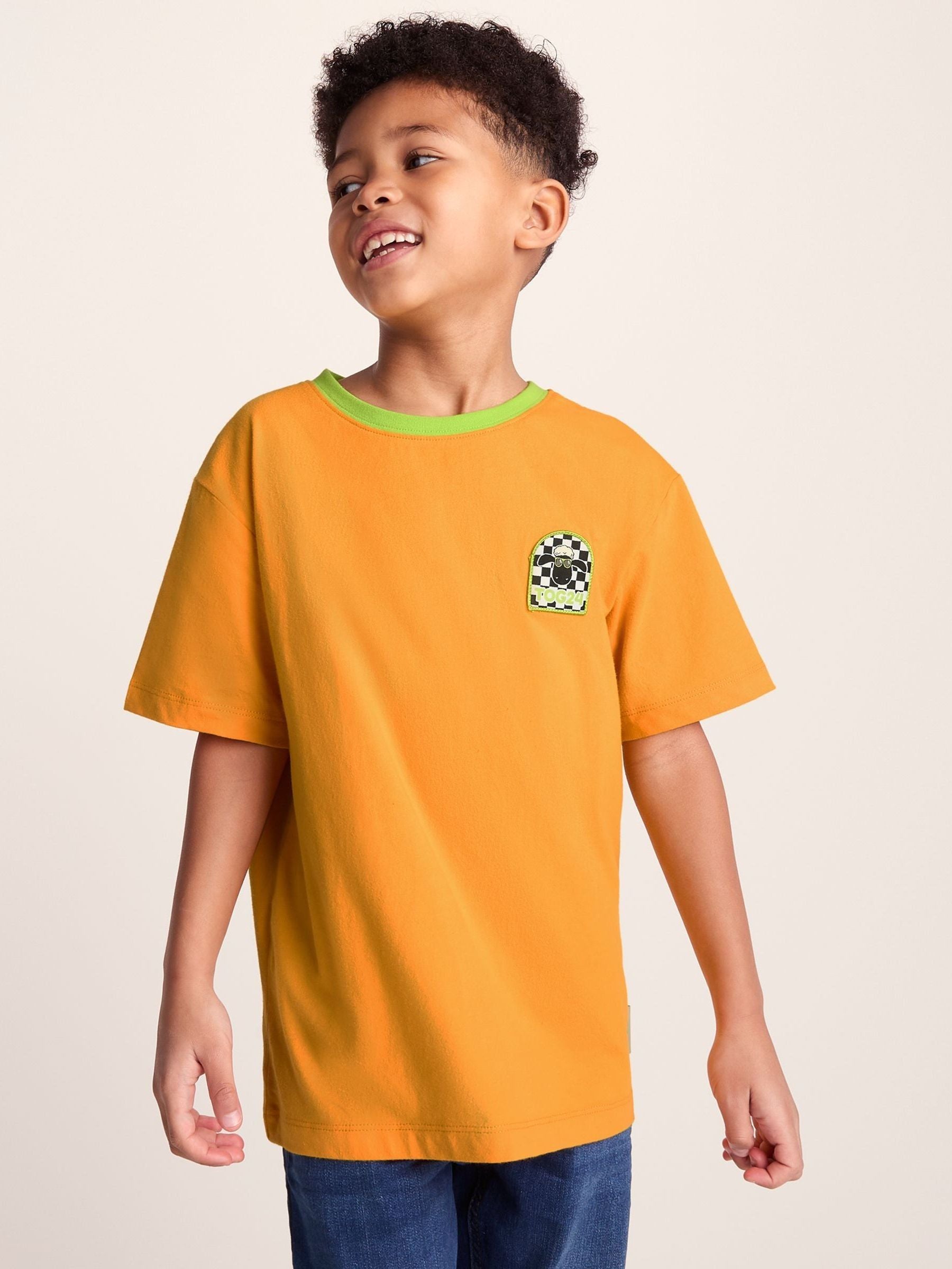 Dsiney Kidz - Tog 24 Orange Najdi Shaun The Sheep T-Shirt image 1
