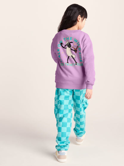 Dsiney Kidz - Tog 24 Purple Montadale Kids Shaun The Sheep Crew Sweat Top image 3