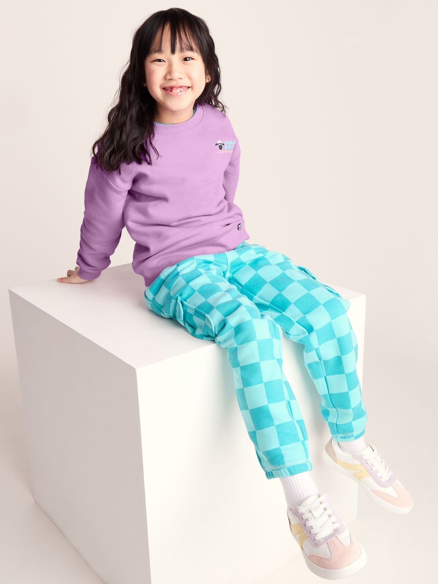 Dsiney Kidz - Tog 24 Purple Montadale Kids Shaun The Sheep Crew Sweat Top image 4