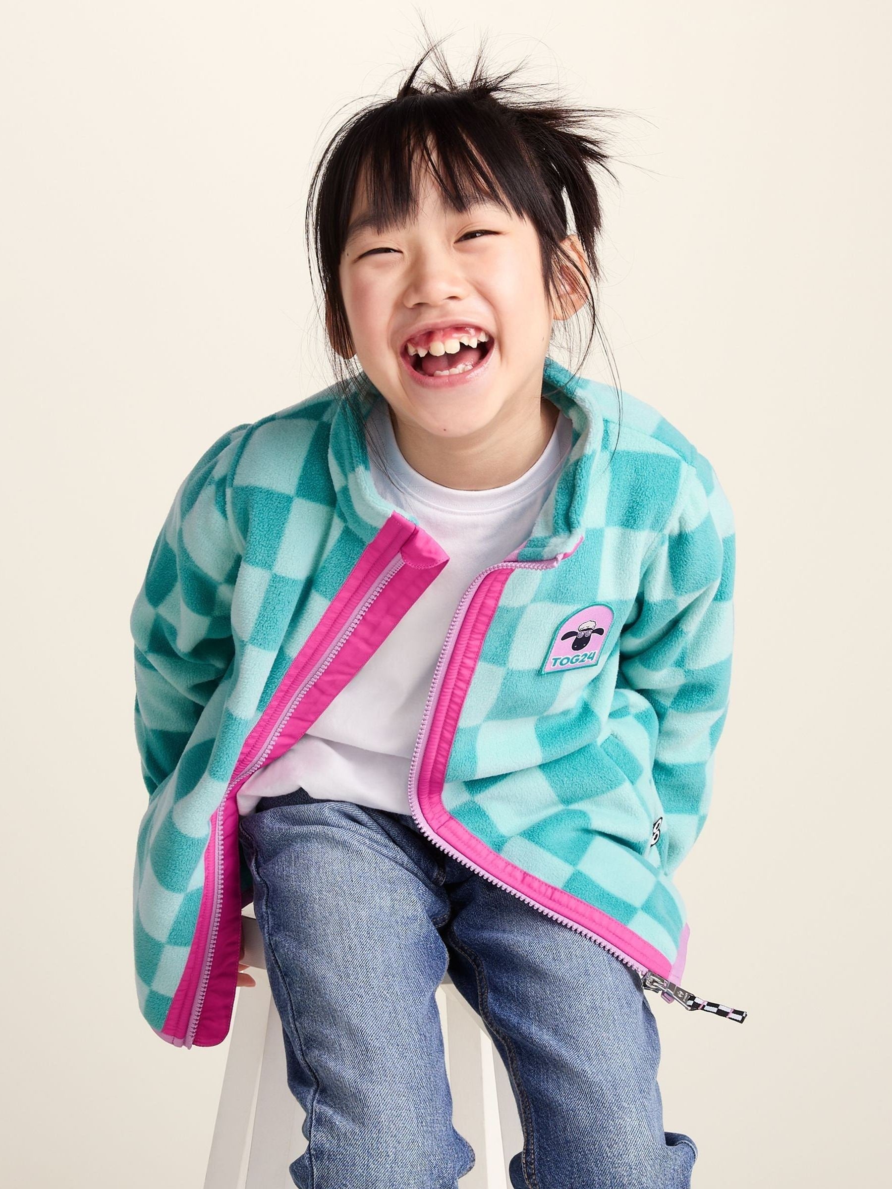 Dsiney Kidz - Tog 24 Green Lacaune Kids Shaun The Sheep Fleece Zip Jacket image 4