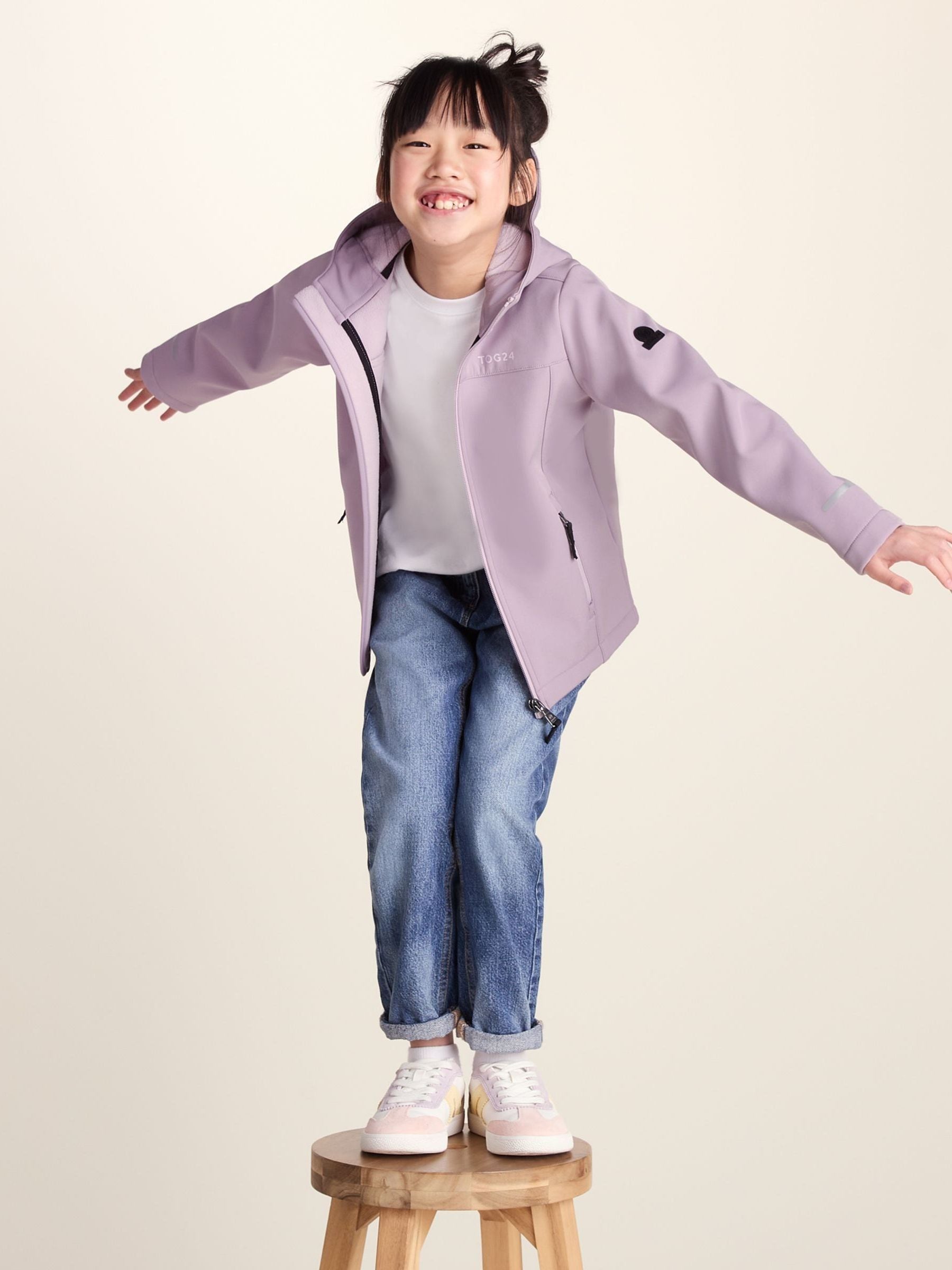 Dsiney Kidz - Tog 24 Lilac Purple Koroma Softshell Hooded Jacket image 5