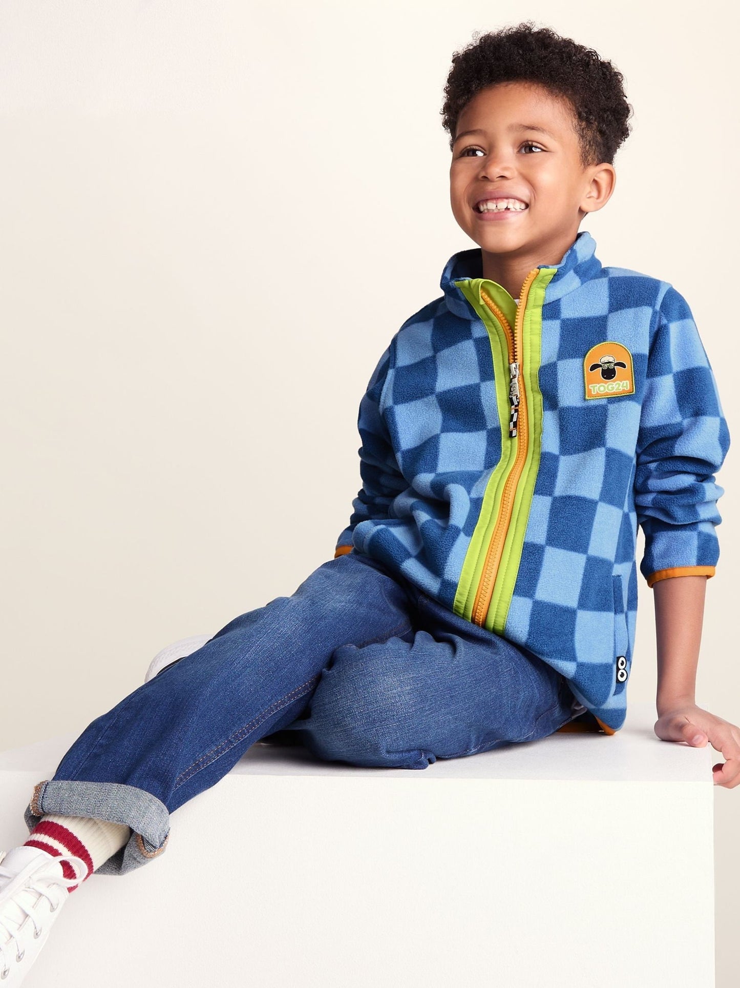 Dsiney Kidz - Tog 24 Blue Lacaune Kids Shaun The Sheep Fleece Zip Jacket image 4