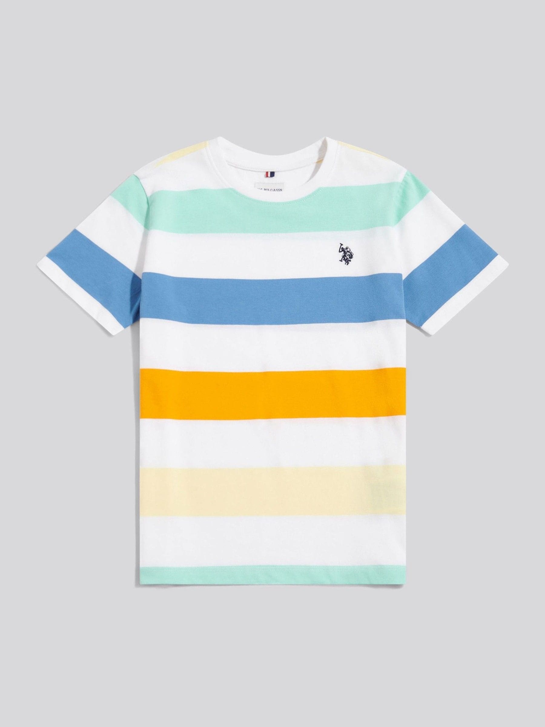 Dsiney Kidz - U.S. Polo Assn White Block Stripe T-Shirt image 6