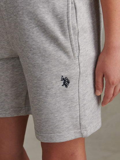 Dsiney Kidz - U.S. Polo Assn. Grey Double Horsemen Sweat Shorts image 2