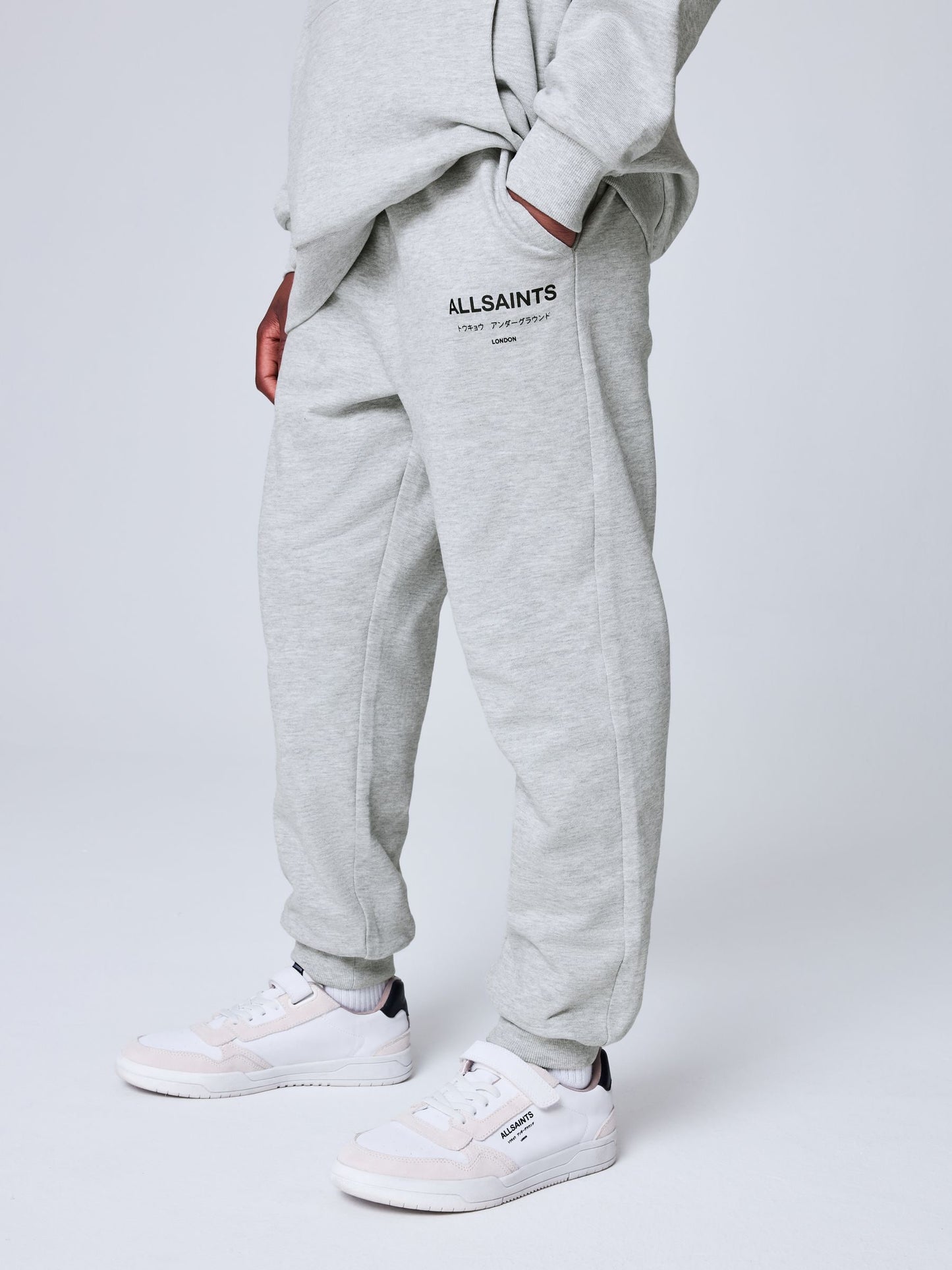 Dsiney Kidz - smALLSAINTS Grey Underground Straight Cuffed Cotton Joggers image 1