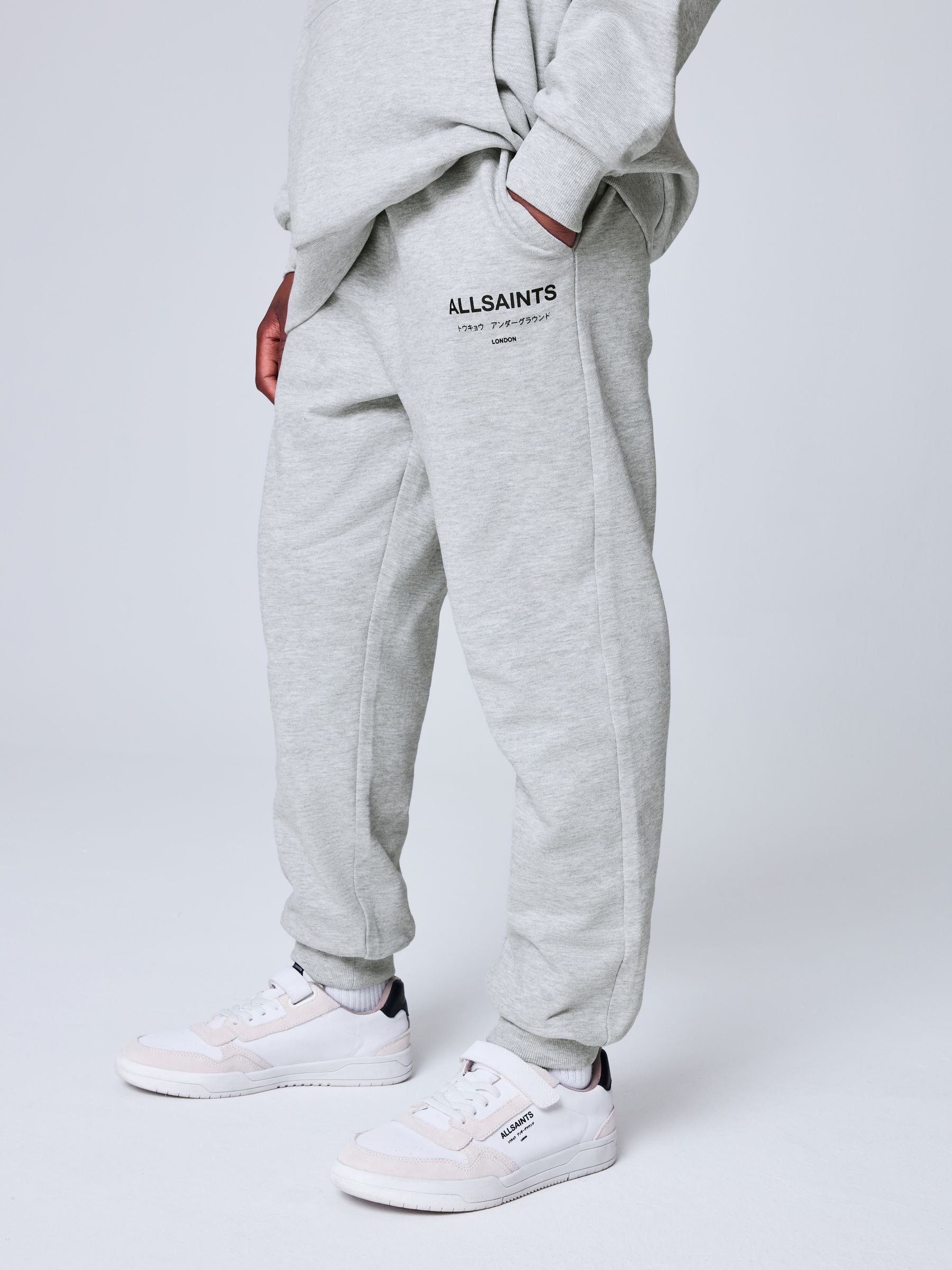 Dsiney Kidz - smALLSAINTS Grey Underground Straight Cuffed Cotton Joggers image 1