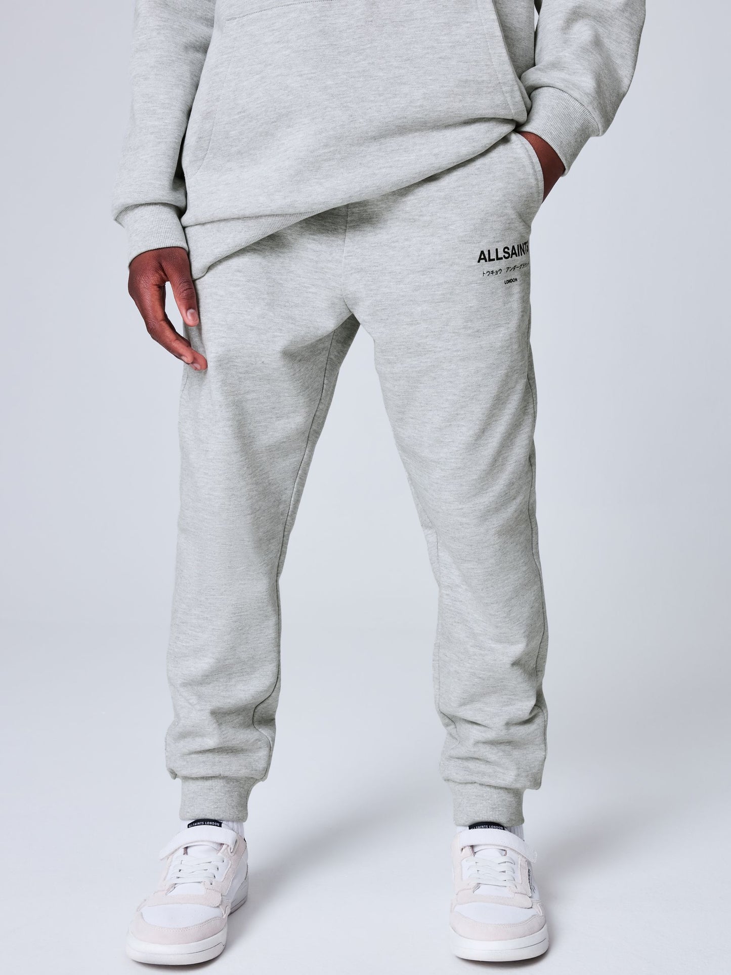 Dsiney Kidz - smALLSAINTS Grey Underground Straight Cuffed Cotton Joggers image 3