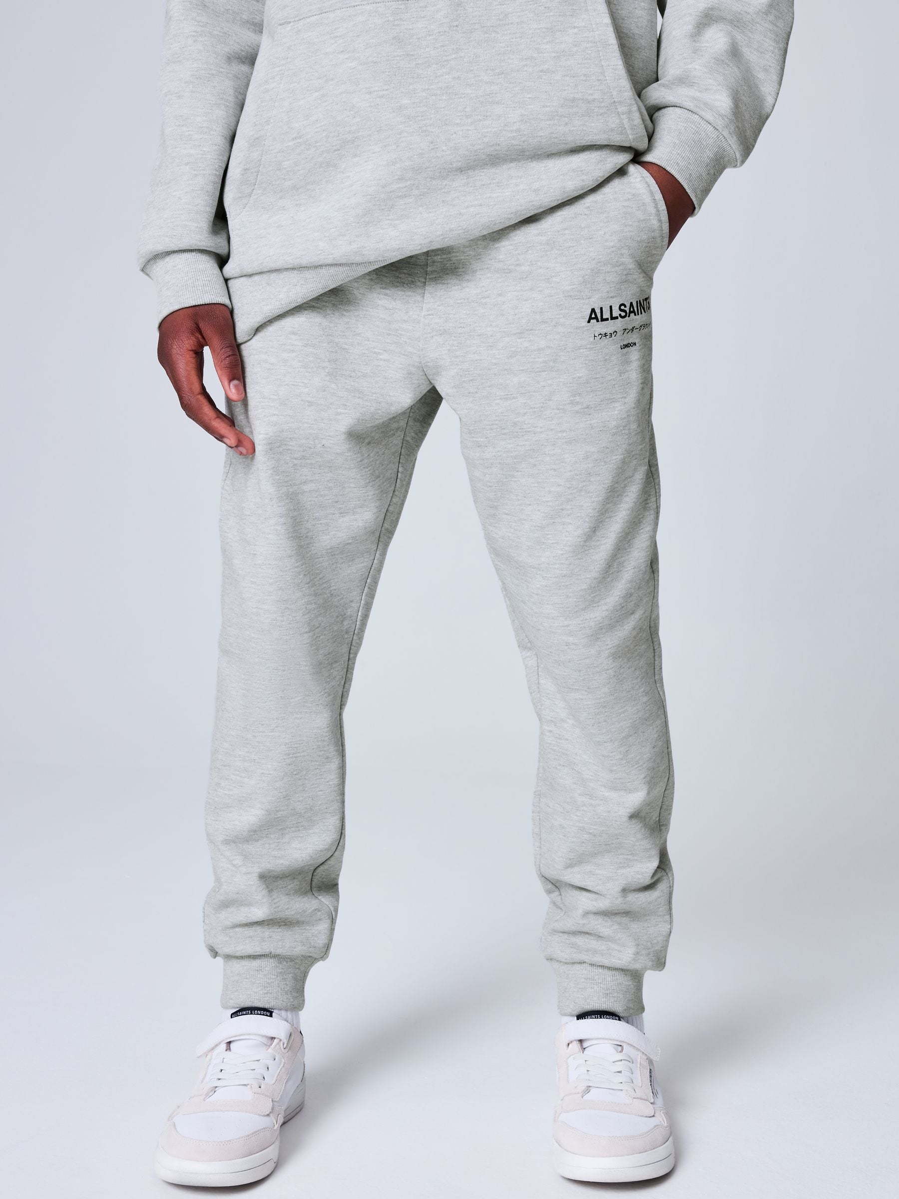 Dsiney Kidz - smALLSAINTS Grey Underground Straight Cuffed Cotton Joggers image 3